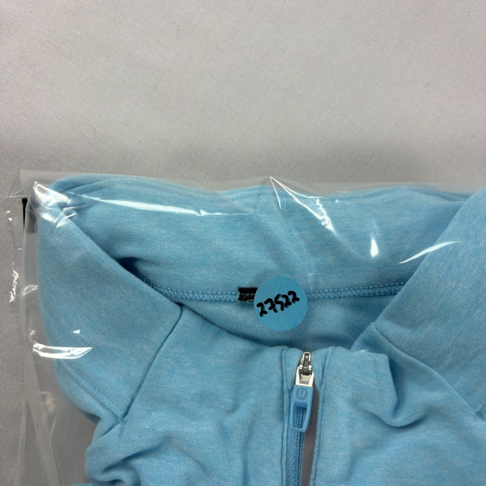 Lululemon Shirt Mens XL Blue Surge Warm 1/2 Zip Pullover Stretch Athleisure - Picture 9 of 9